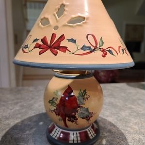 Lenox winter greetings candle lamp
